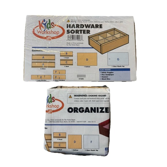 Home Depot Kids DIY Workshop Wooden Kits 6 pc Lot NEW - Picture 5 of 5